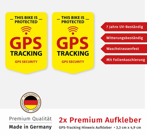 Gps aufkleber premium bike - aufkleber,