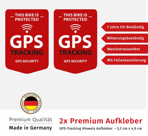 Gps aufkleber fahrrad tracking - aufkleber,