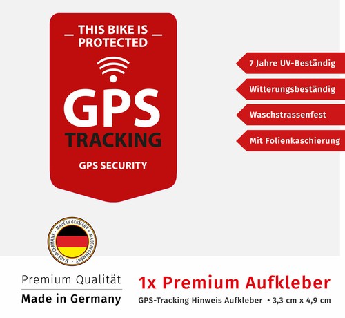 Gps aufkleber fahrrad tracking - gps,