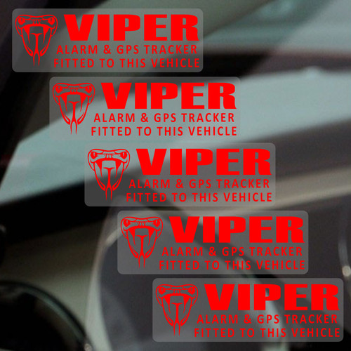 Aufkleber viper gps alarm - x,