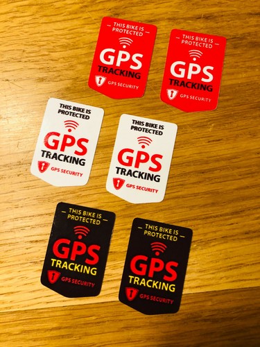 Gps tracking aufkleber - 6x,