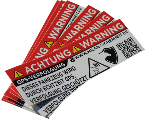 Gps tracking sticker - 6x, |