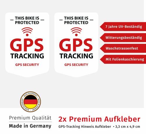 Gps fahrrad aufkleber - gps, tracking